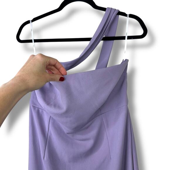 Lulus NWOT Hold Your Attention Lilac Purple One-Shoulder Sleeveless Midi Dress - Picture 5 of 10